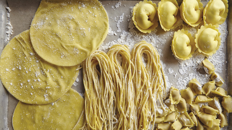 Freshly made gluten free pasta