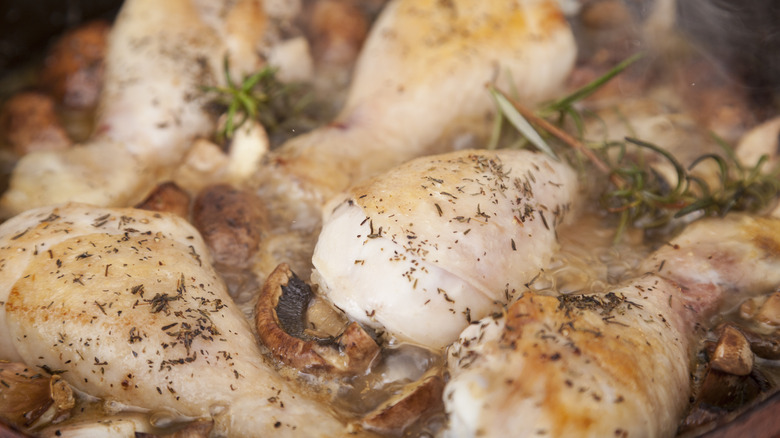 Cooking Fricassee chicken