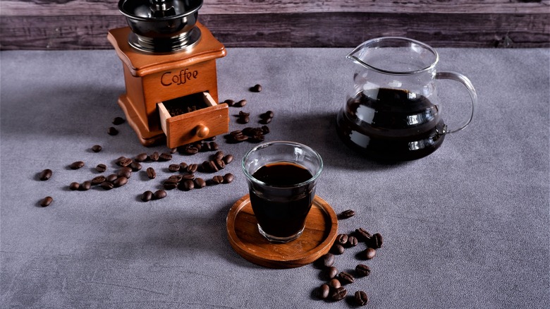 prepared excelsa coffee