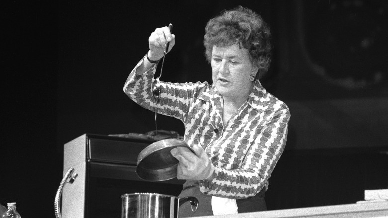 Julia Child cooking