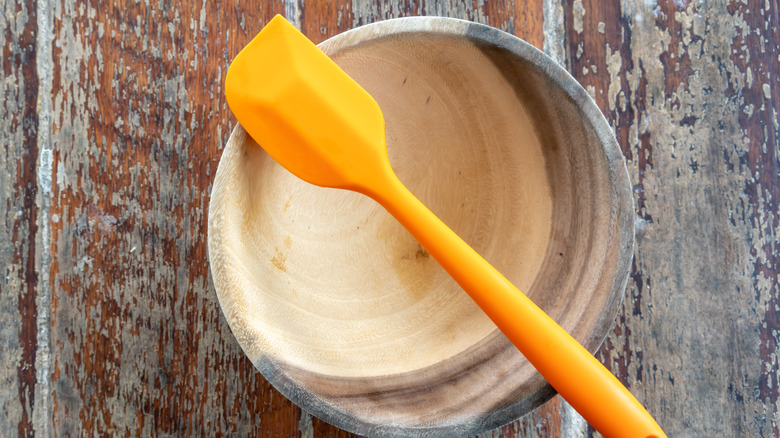 Orange silicone spatulas 