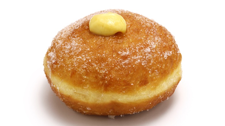 Custard filled bomboloni