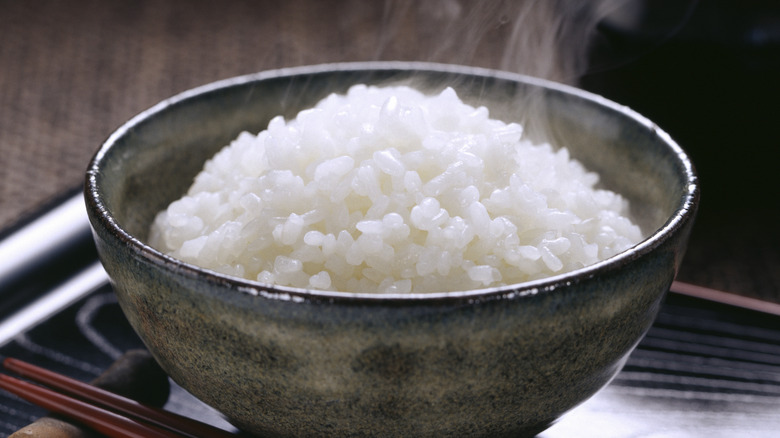 Cooked Koshihikari rice in bowl