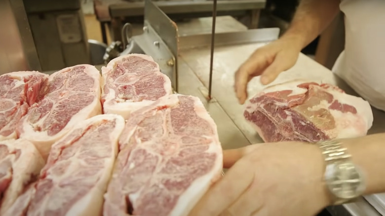 Butchering mutton chops