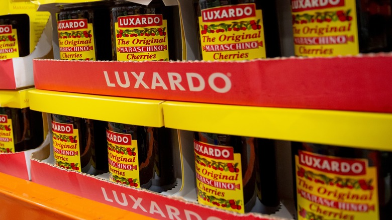 Jars of Luxardo cherries