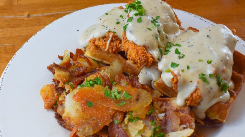 Maryland fried chicken and waffles