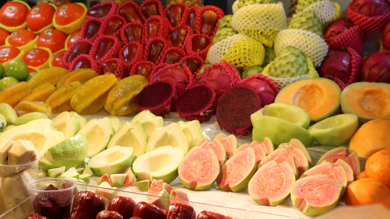 guava sold at a market