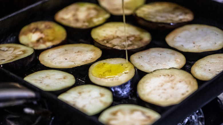 Eggplant with oil