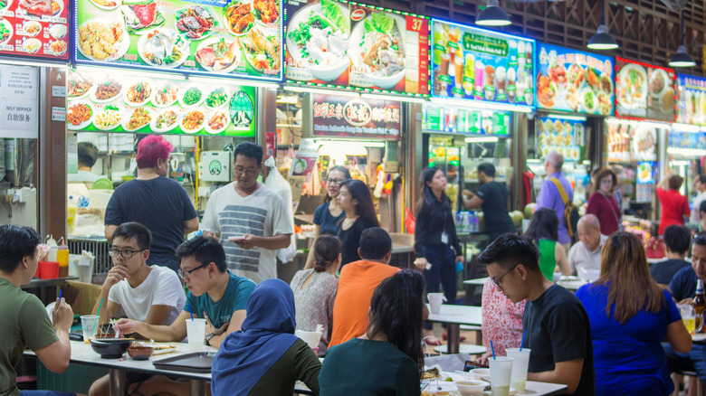 hawker center in Singapore 