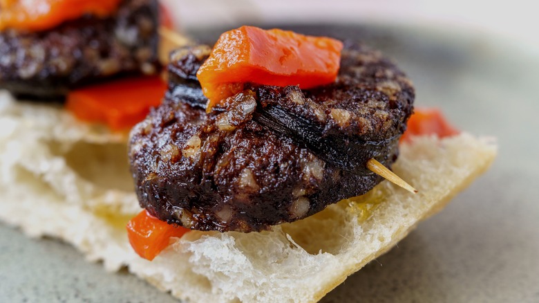 burgos morcilla prepared as a tapa