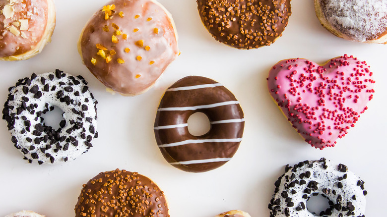 baked goods decorated with sprinkles