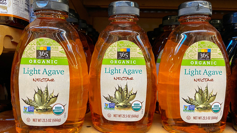 agave nectar on shelf