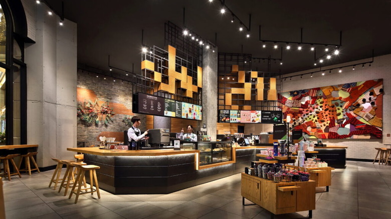 Starbucks Guangzhou signing store interior 