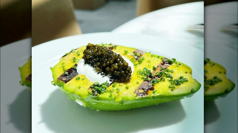 grilled avocado caviar