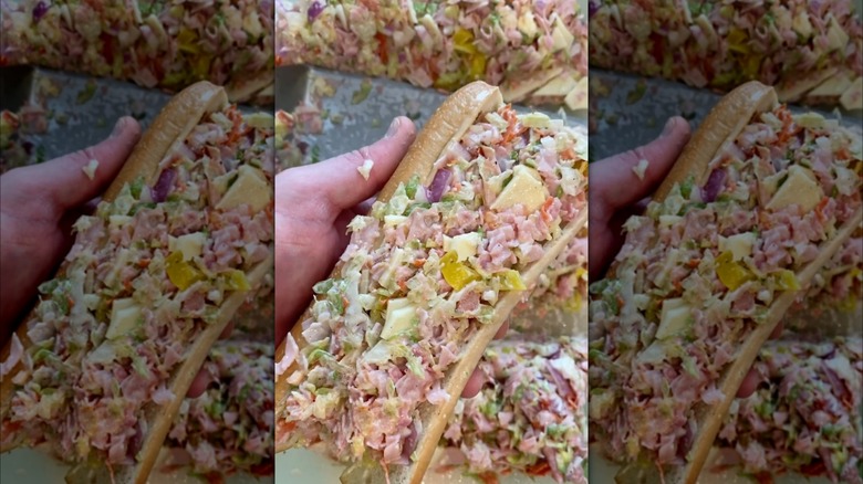 TikTok viral chopped Italian sandwich