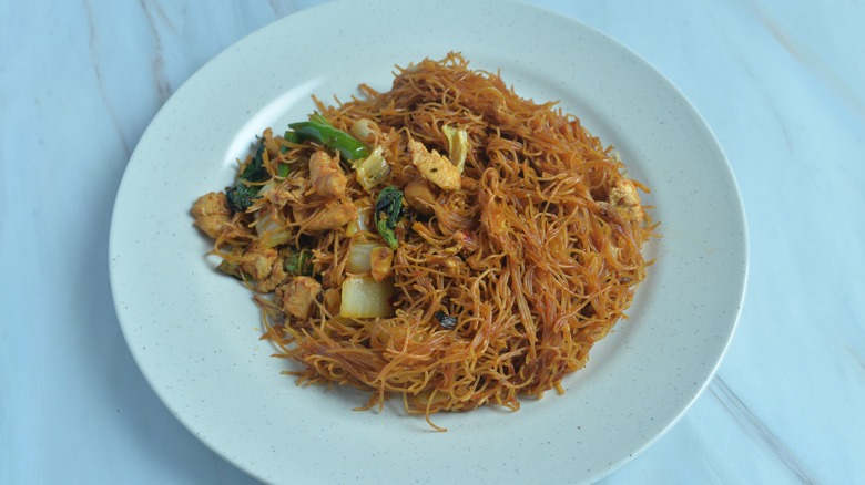 fried rice vermicelli mee hoon