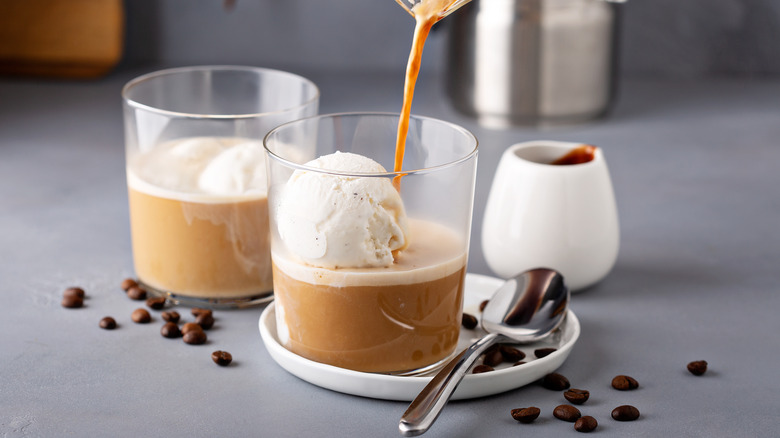 Two affogato drinks