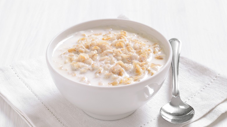 Oatmeal in bowl