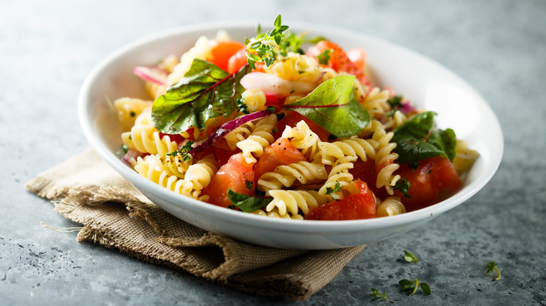 bowl of rotini 