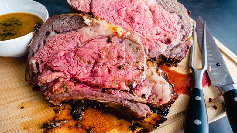 slices of prime rib