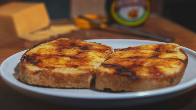 Vegemite with cheese on toast