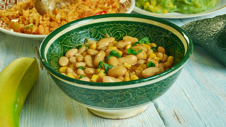 Githeri in a green bowl