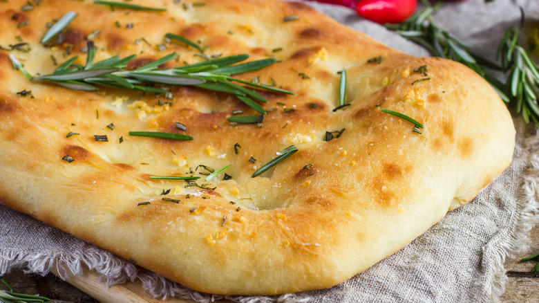 focaccia on board