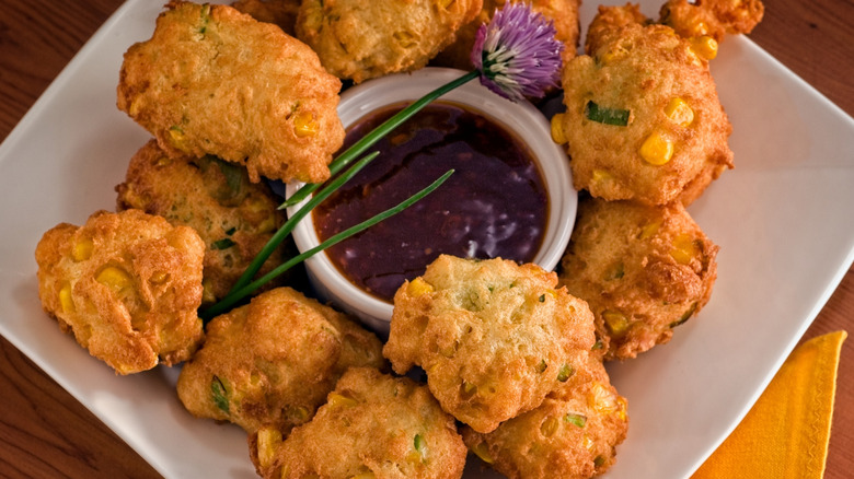 fritters on plate