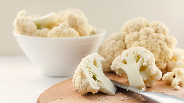 Chopped cauliflower