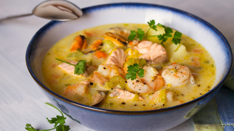 Seafood chowder