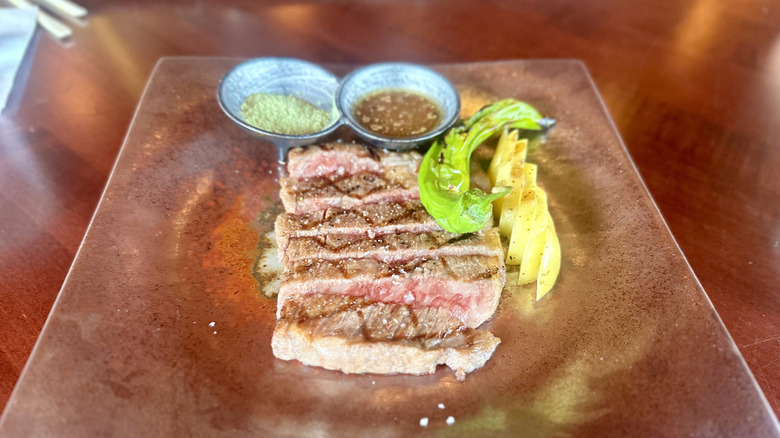 sliced Wagyu Steak