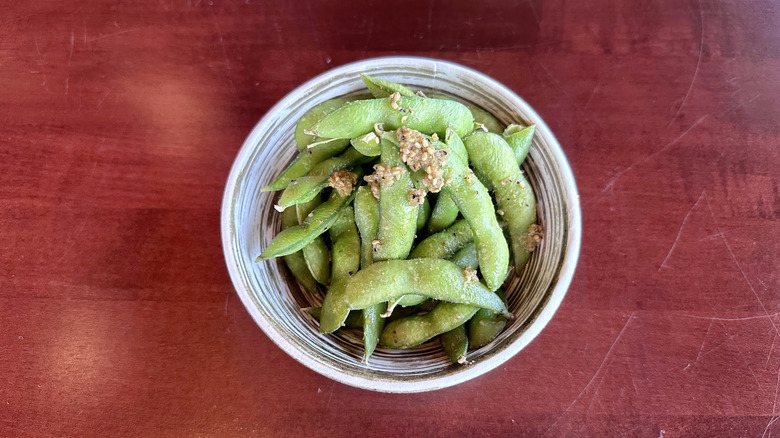 bowl of Wasabi Edamame