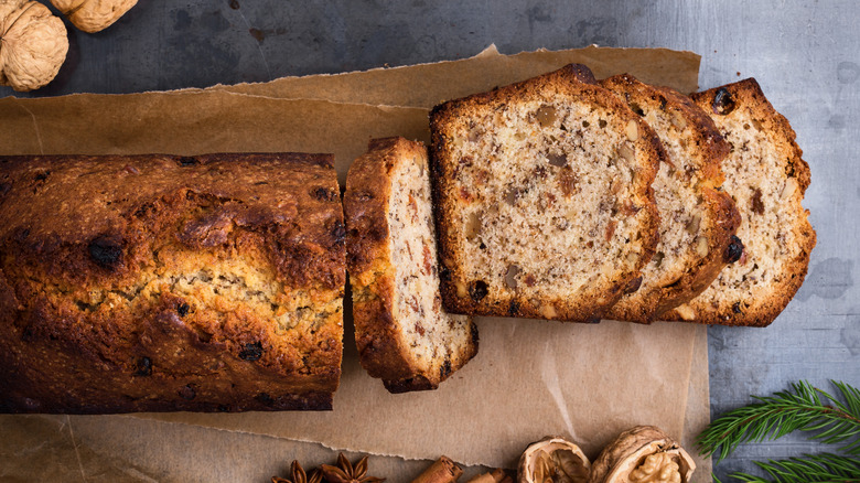 bread with fruit and nuts