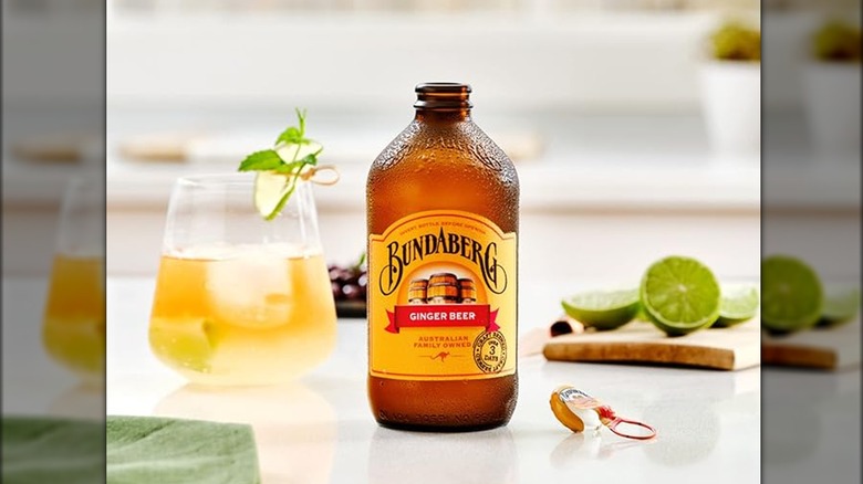 Bottle of Bundaberg ginger beer