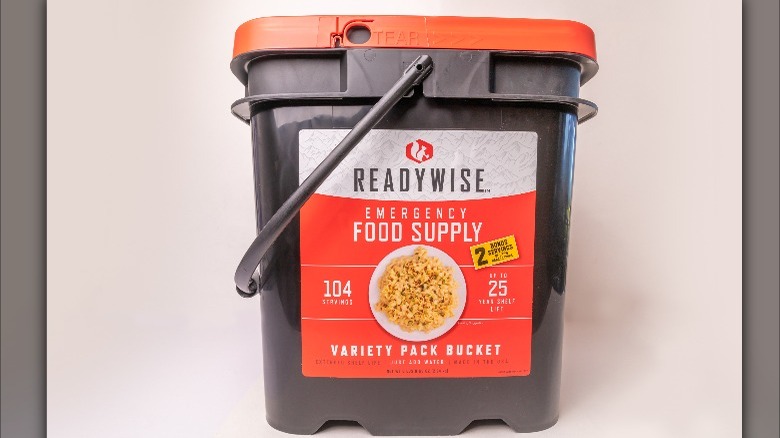 Readywise emergency food supply bucket