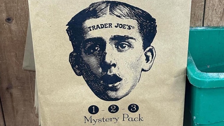 A  paper Trader Joe's Mystery Bag package