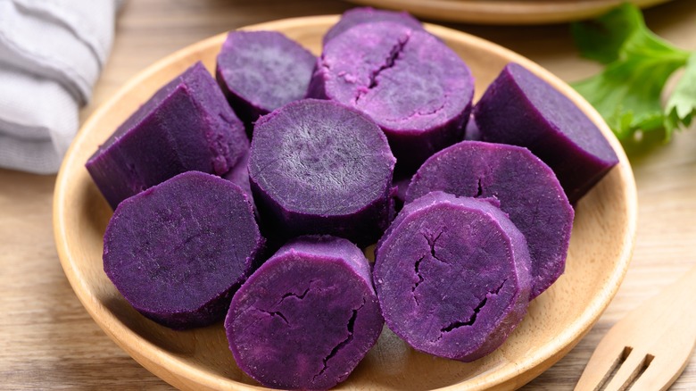 You Need To Roast Your Purple Sweet Potatoes Longer Than You Think