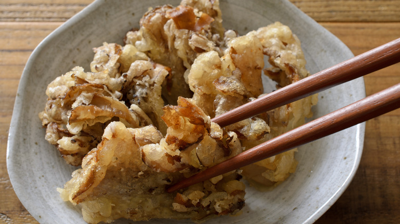 fried maitake mushrooms