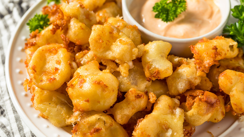 Deep fried cheese curds