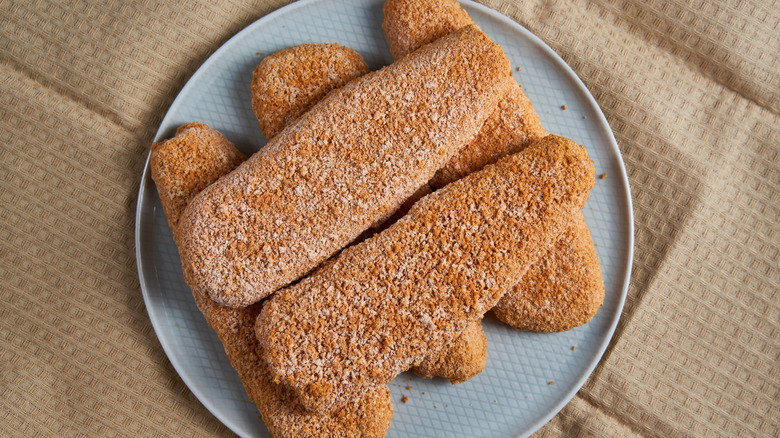 Frozen Alaskan Pollock fillets on a dish