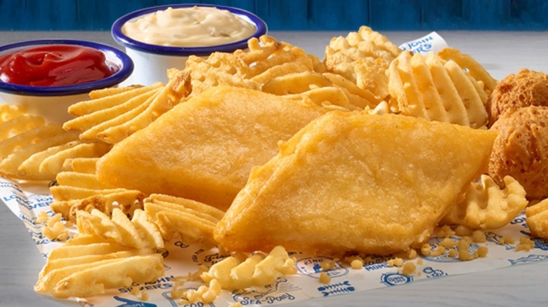 fish and chips meal from Long John Silver's