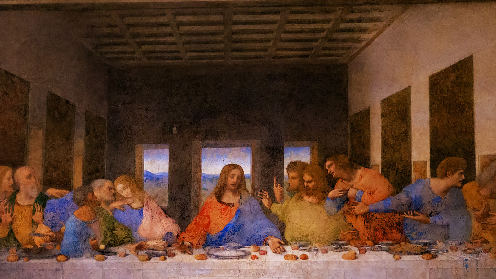 jesus eating with disciples