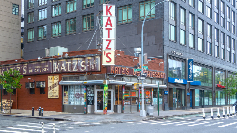 Exterior of Katz's Deli