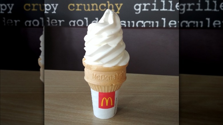 McDonalds' ice cream cone