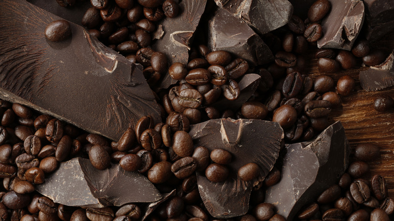 chocolate and coffee beans