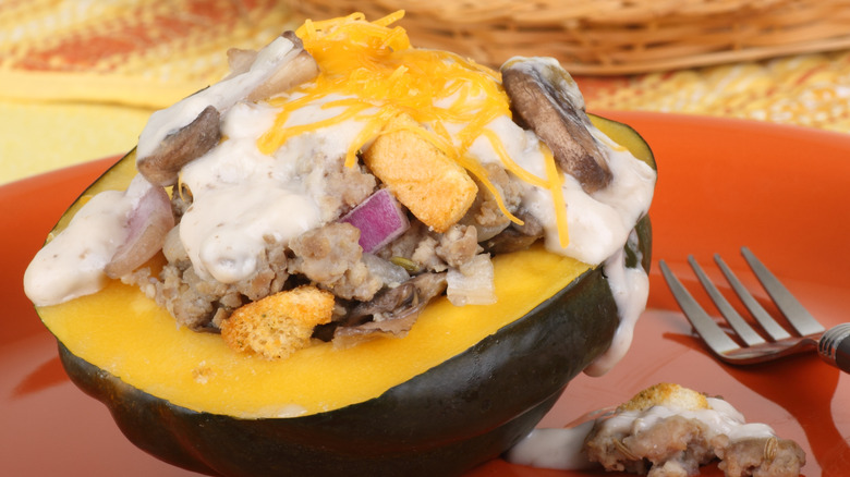 stuffed acorn squash