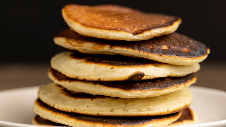 stack of small pancakes