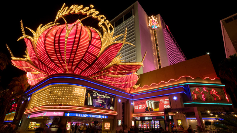 The exterior of the Flamingo Hotel & Casino in Las Vegas