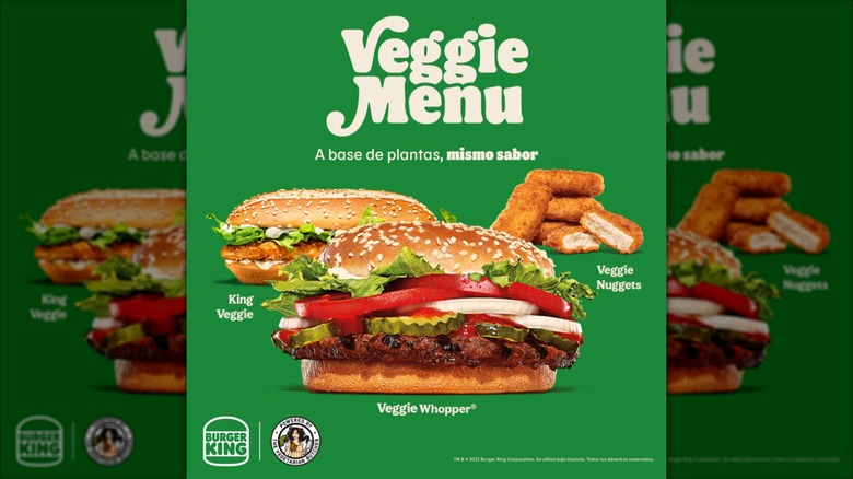 Burger King menu for Costa Rica
