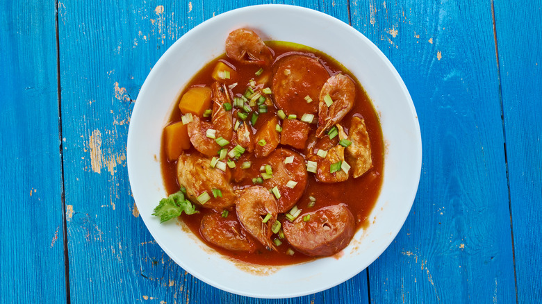 Shrimp and chicken gumbo